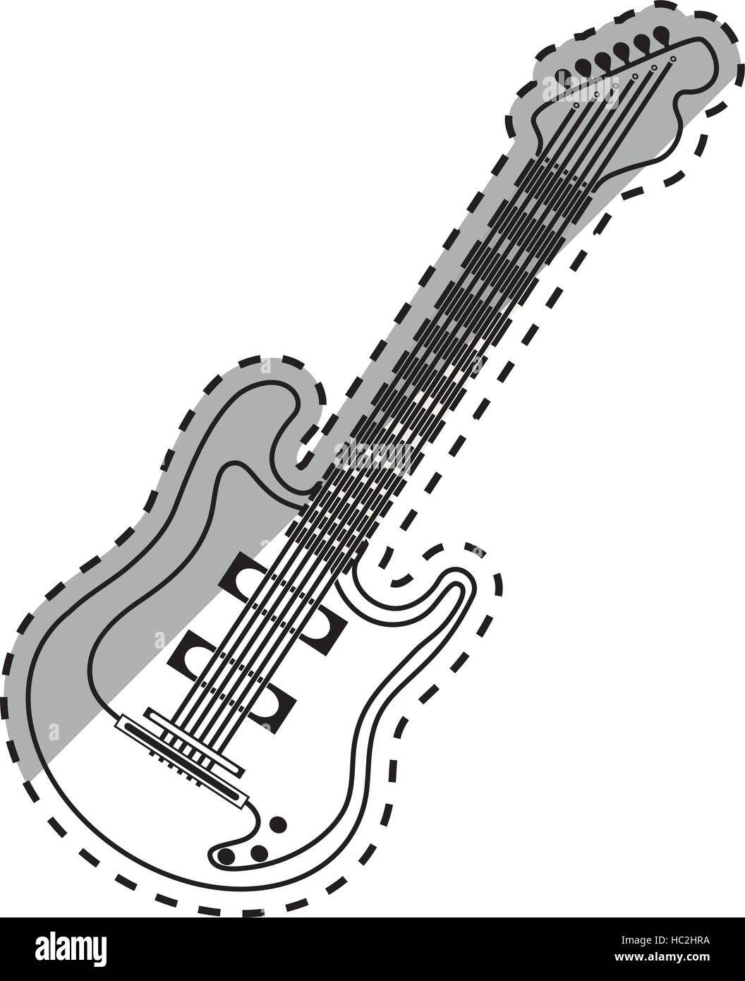Electric guitar music instrument Stock Vector Image & Art - Alamy