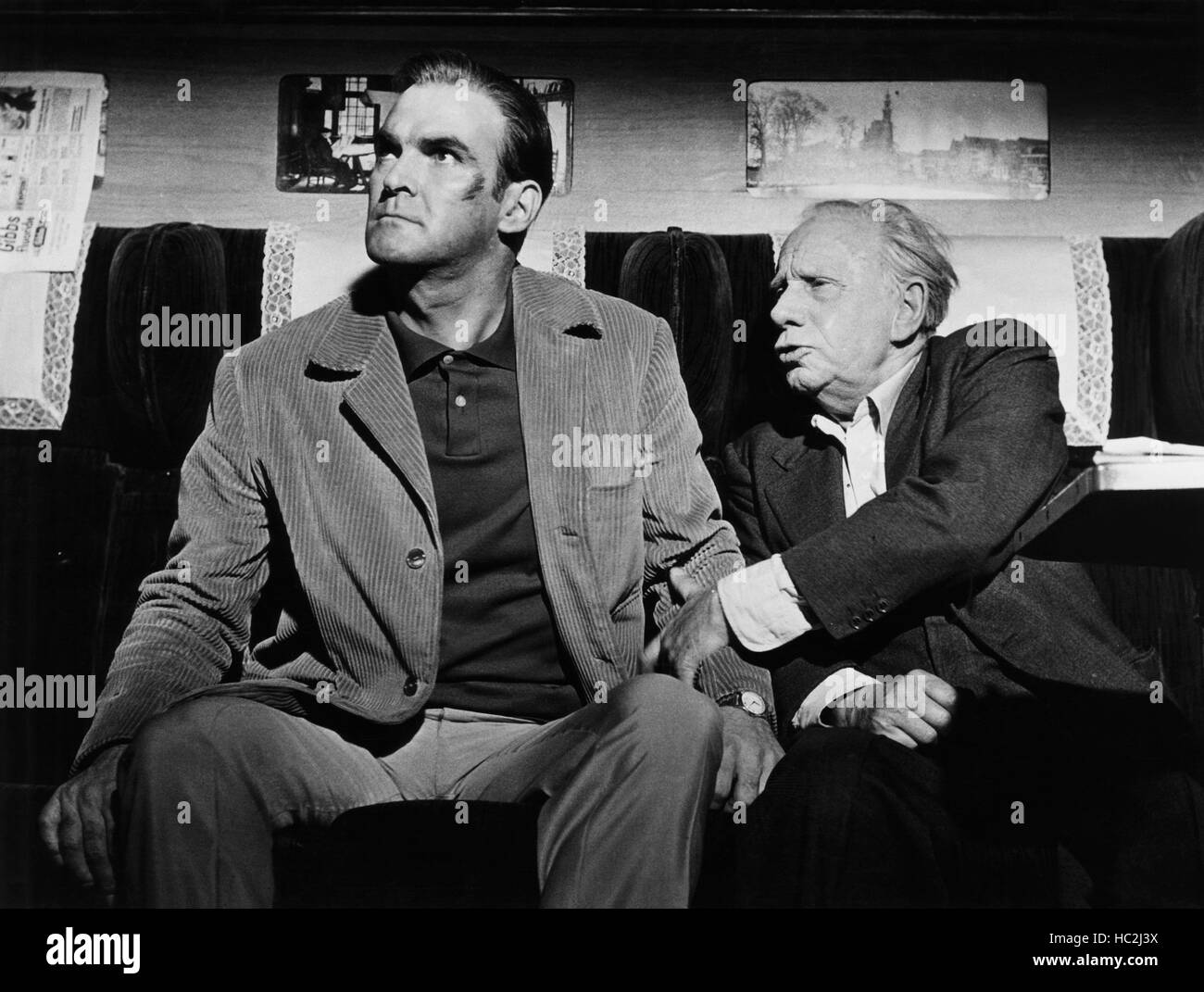 THE MAN WHO FINALLY DIED, from left, Stanley Baker, Harold Scott, 1963 ...