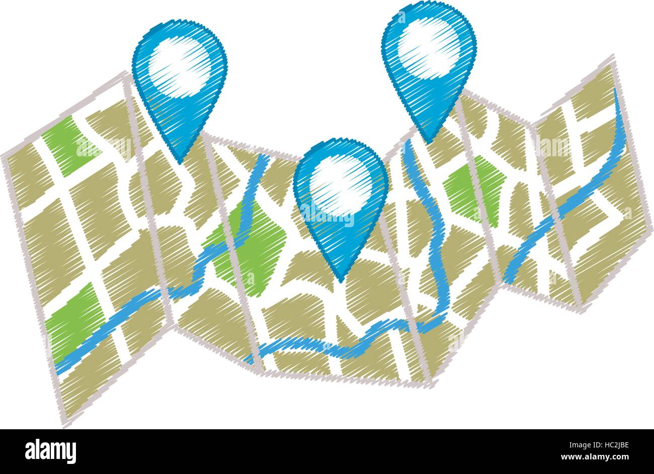 GPS map location Stock Vector Image & Art - Alamy