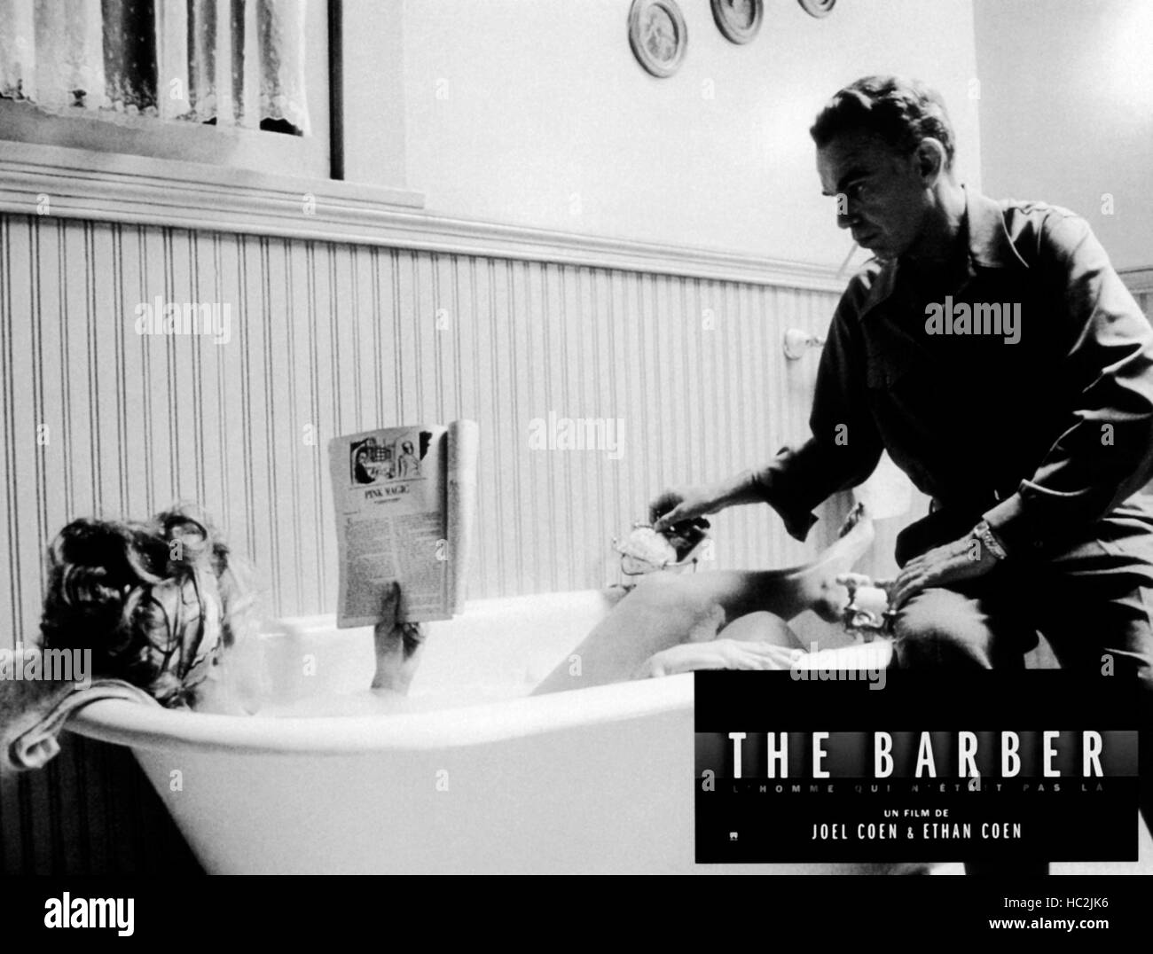 THE MAN WHO WASN'T THERE, (aka THE BARBER), from left Frances