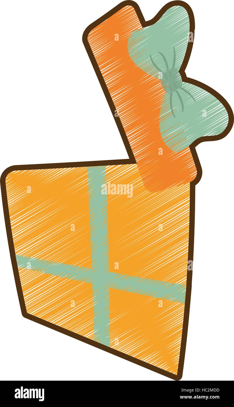 drawing yellow open gift boxes with bow Stock Vector Image & Art Alamy