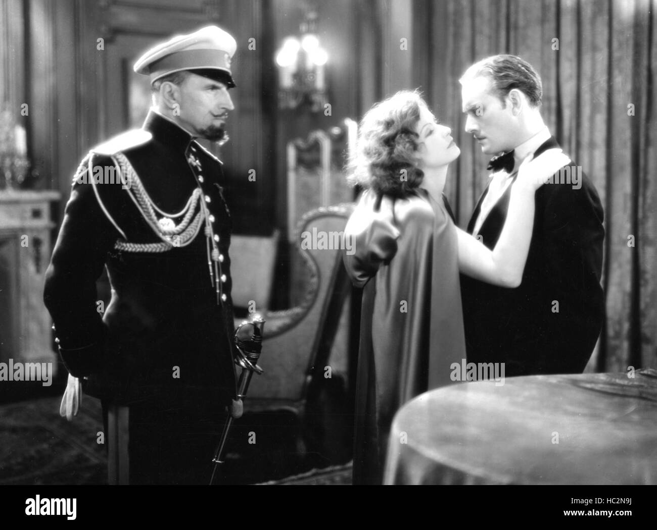 THE MYSTERIOUS LADY, Gustav von Seyffertitz, Greta Garbo, Conrad Nagel ...