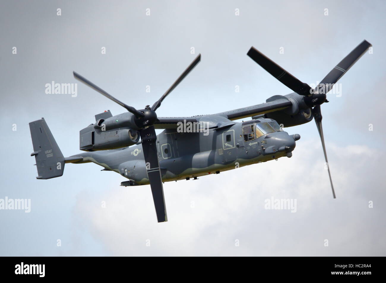 Bell Boeing V-22 Osprey tilt rotor military aircraft at the RIAT 2015 at Fairford, UK Stock Photo