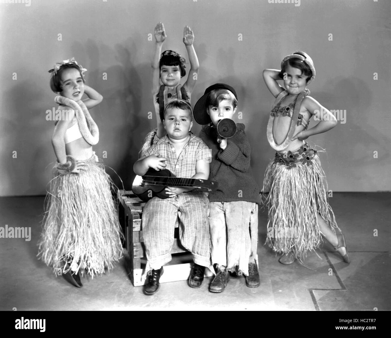 Our Gang Follies Of 1936 Seated From Left George Spanky Mcfarland Scotty Beckett Backed By 