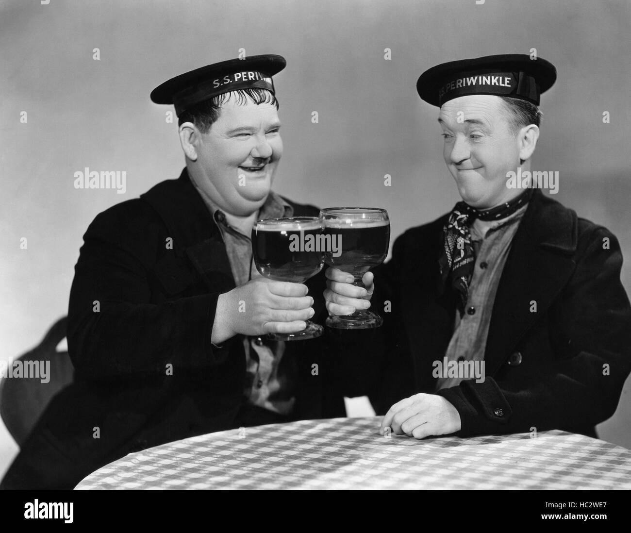 OUR RELATIONS, Oliver Hardy, Stan Laurel, 1936 Stock Photo