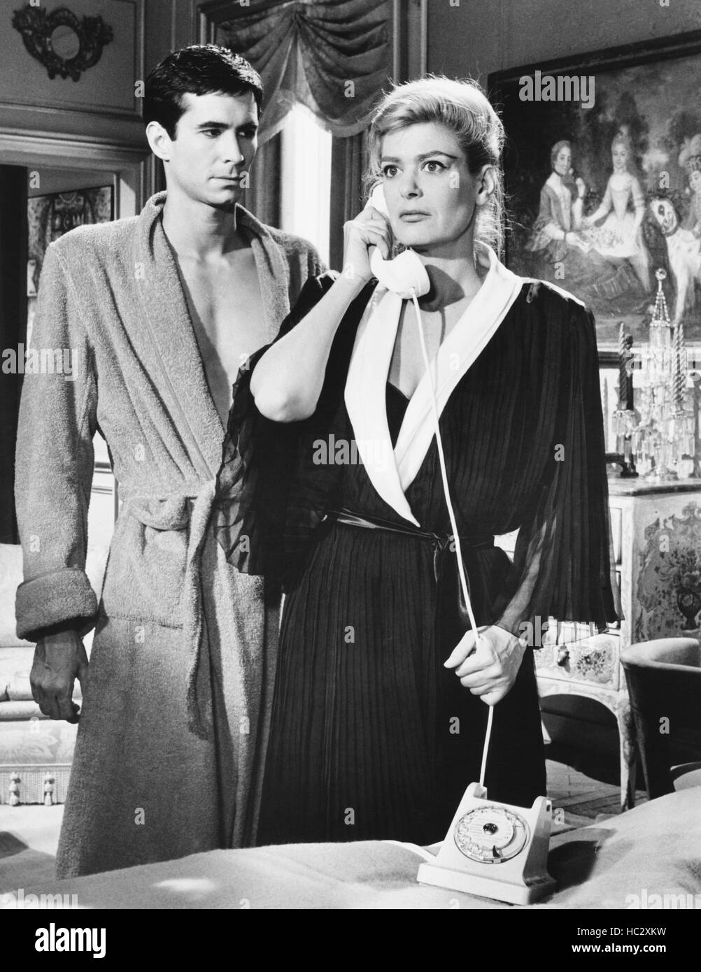 PHAEDRA, from left: Anthony Perkins, Melina Mercouri, 1962 Stock Photo -  Alamy