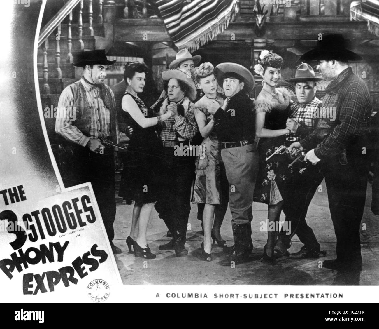 PHONY EXPRESS, Sally Cleaves, Larry Fine, Gwen Seager, Moe Howard ...