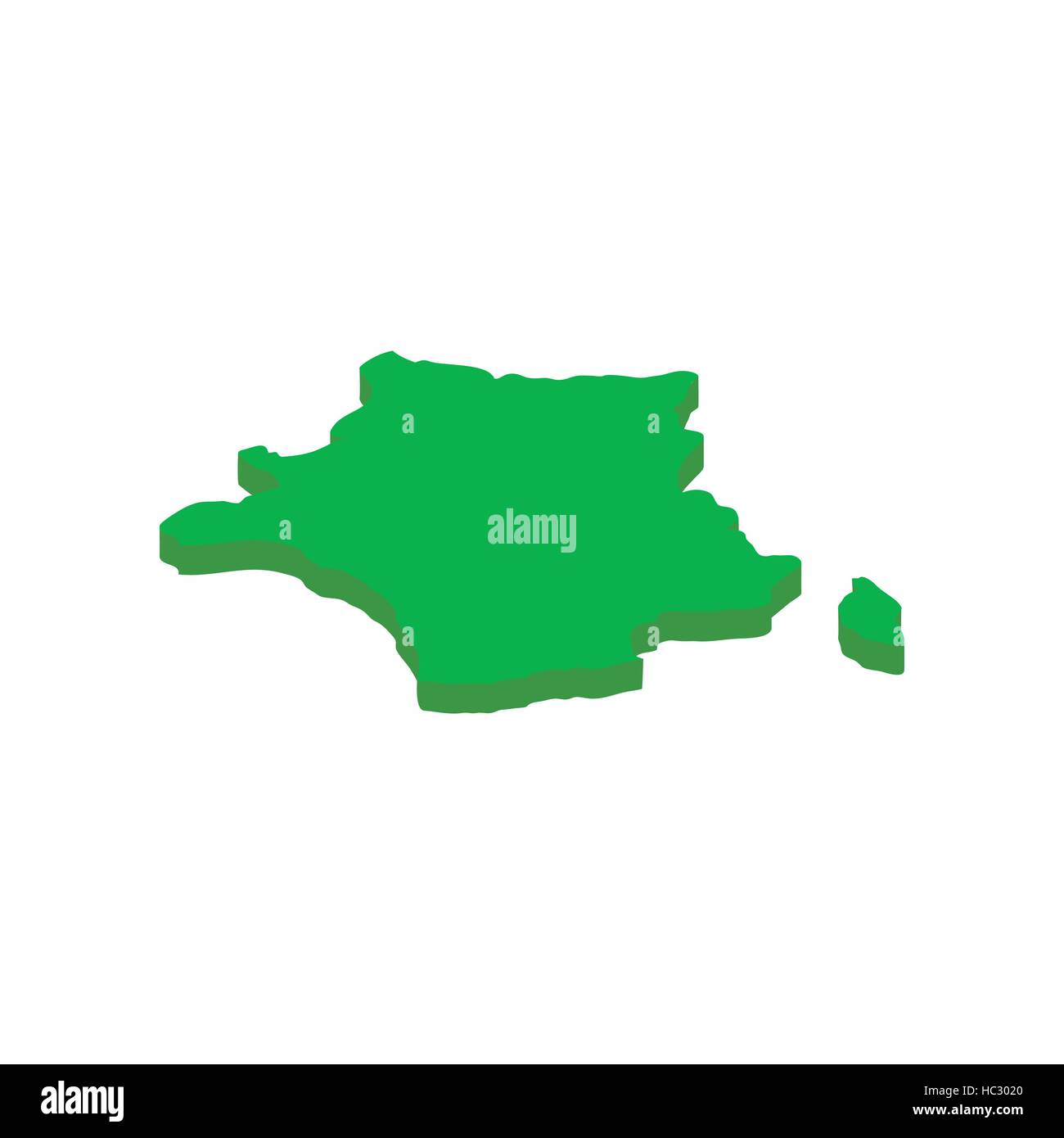 Map of France isometric 3d icon Stock Vector Image & Art - Alamy