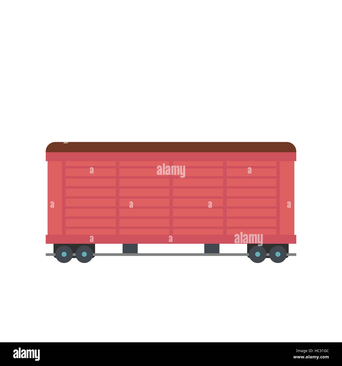 Train cargo wagon flat Stock Vector Image & Art Alamy