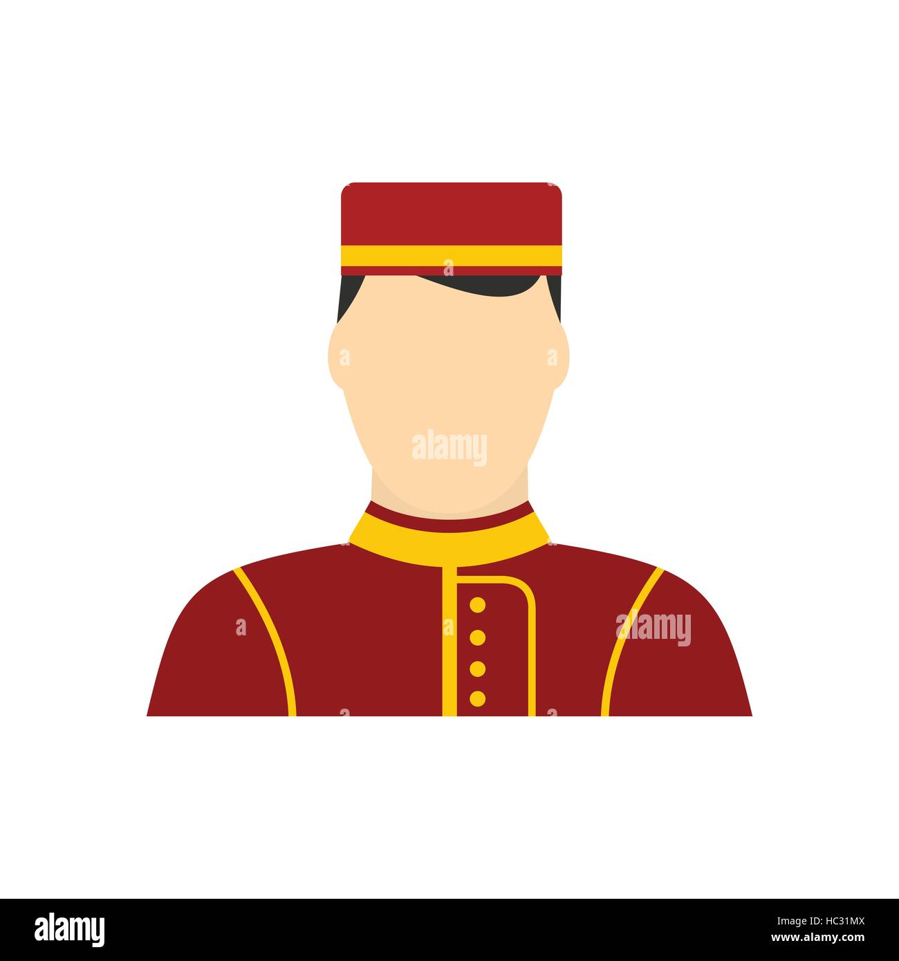 Hotel bellman flat icon Stock Vector Image & Art - Alamy