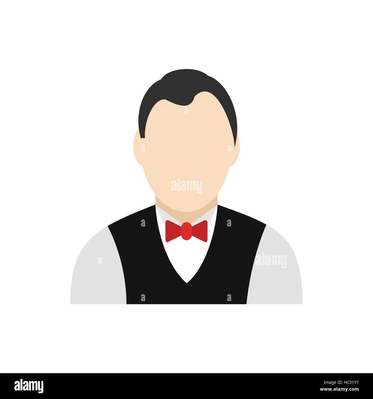 Croupier flat icon Stock Vector Image & Art - Alamy