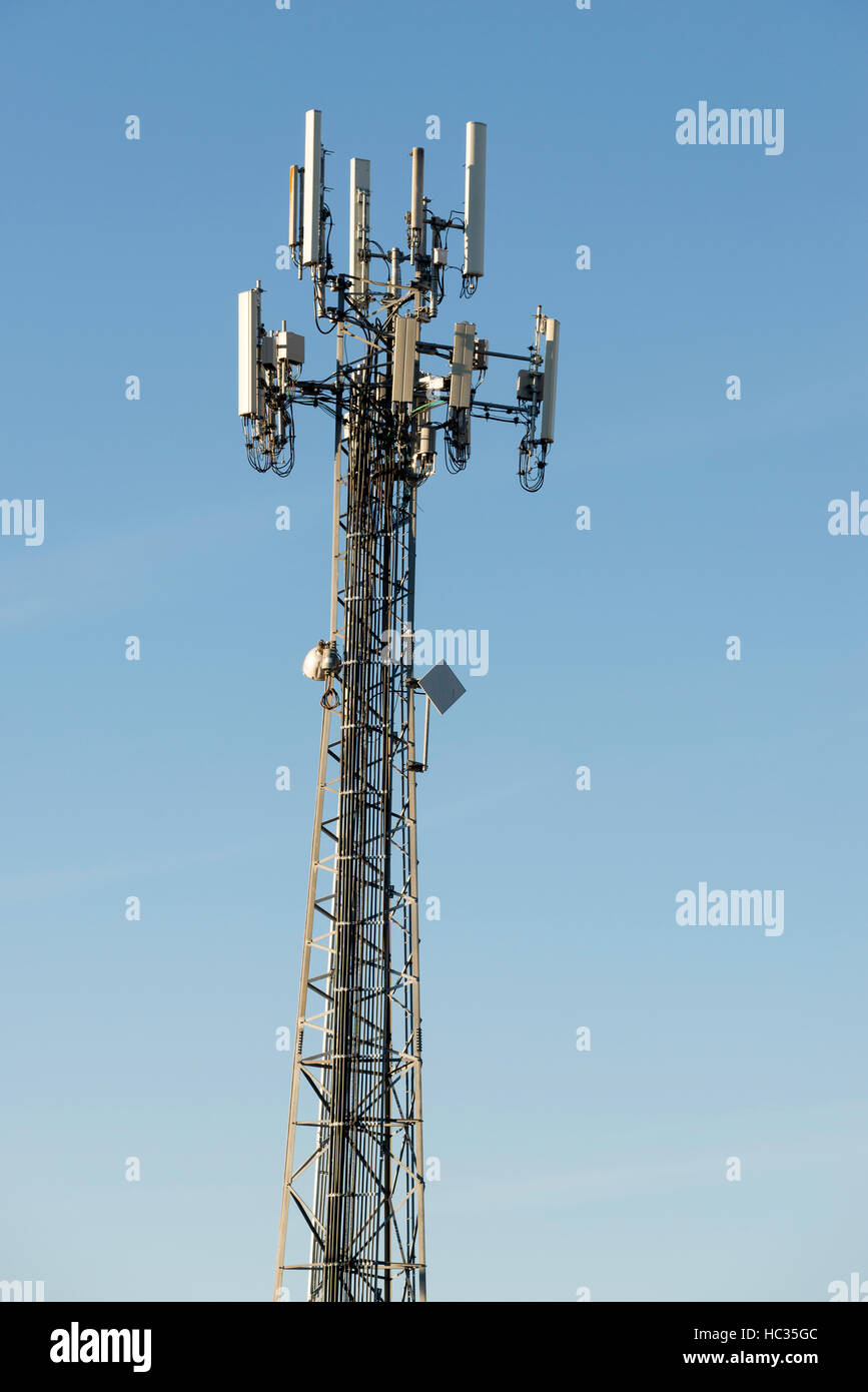 Cell tower in Willits, California Stock Photo Alamy
