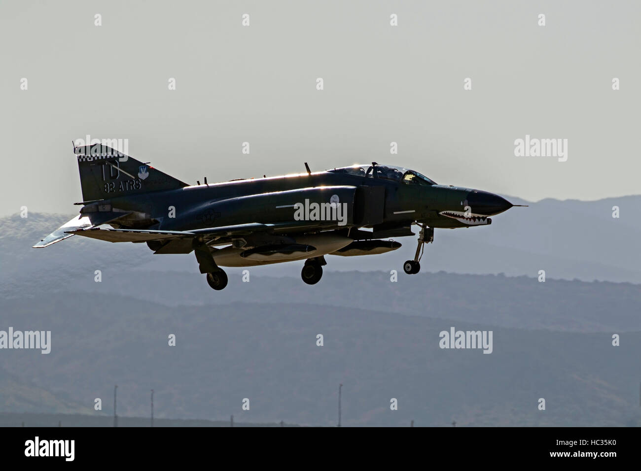 Airplane F-4 Phantom flying at 2016 Miramar Air Show in San Diego ...