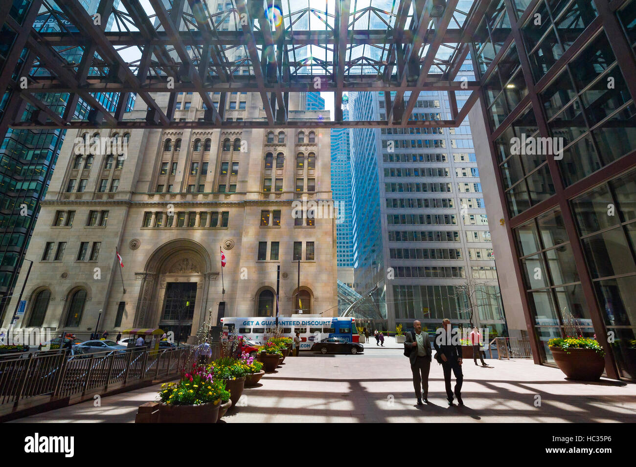 Toronto downtown financial district. Scotia Plaza entrance Stock Photo