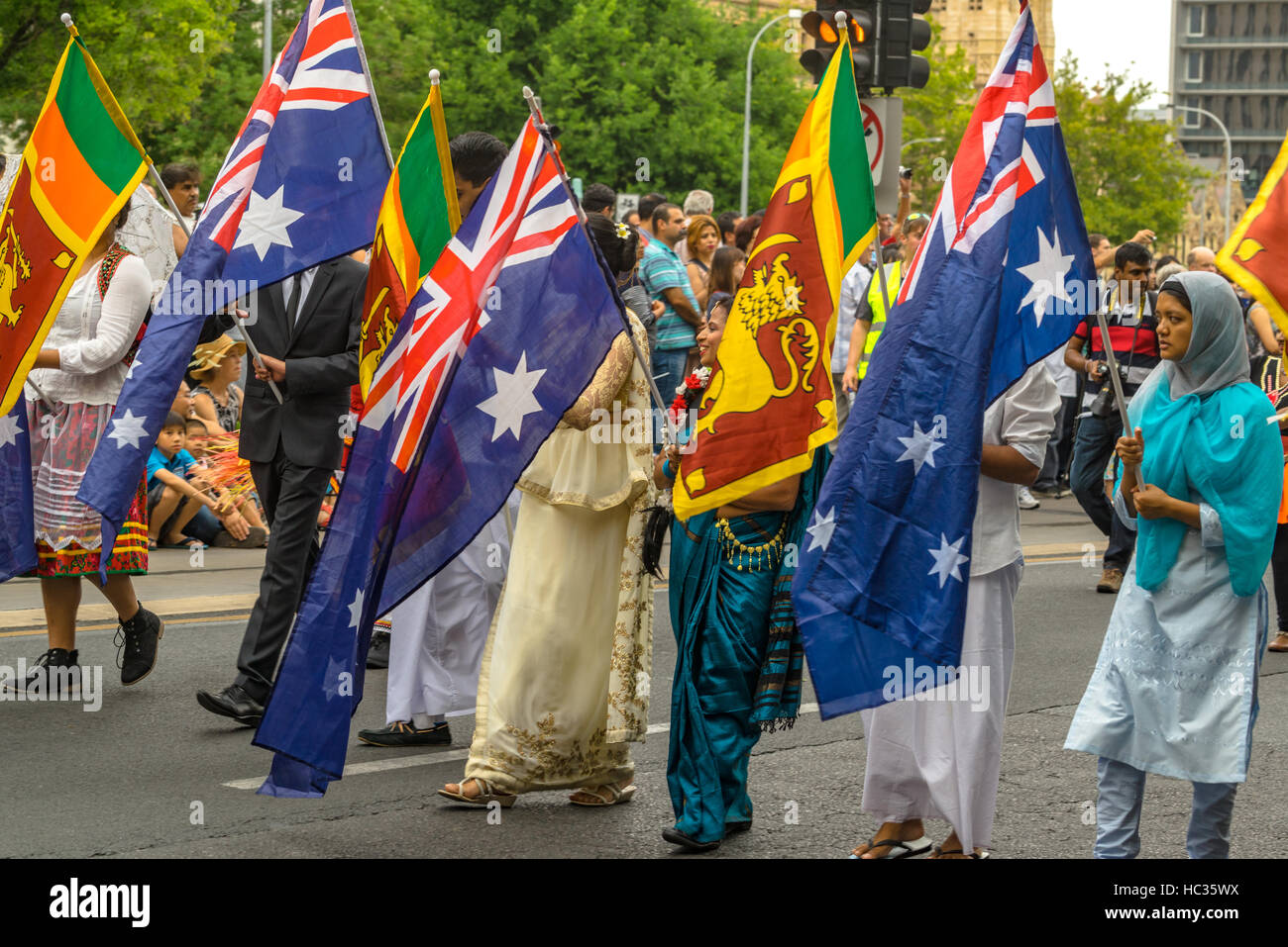 Australia Day City Adelaide Parade! Stock Photo Alamy