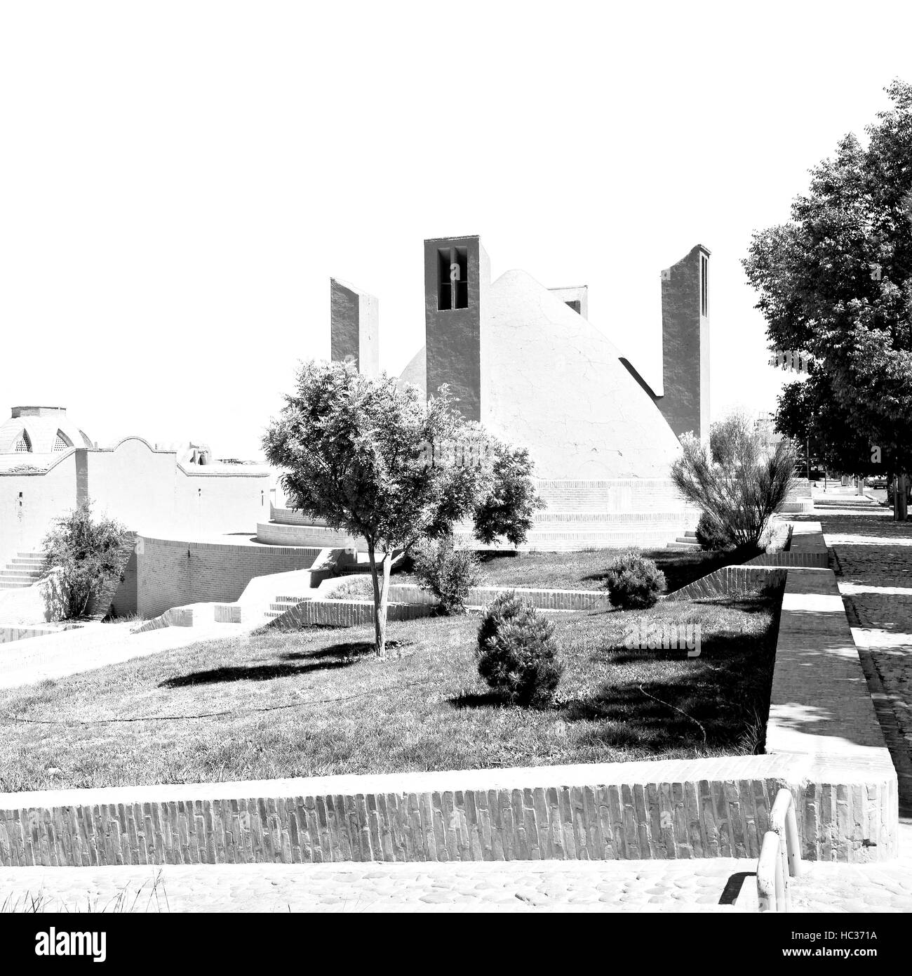 Caravanserai architecture Black and White Stock Photos