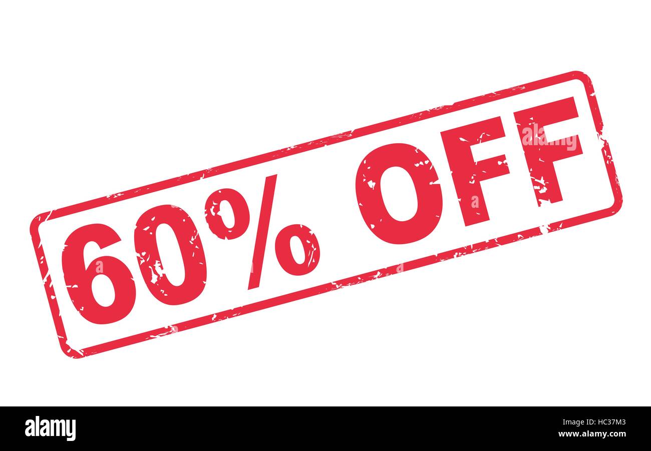 Sign 60 percent off Stock Vector Images Alamy