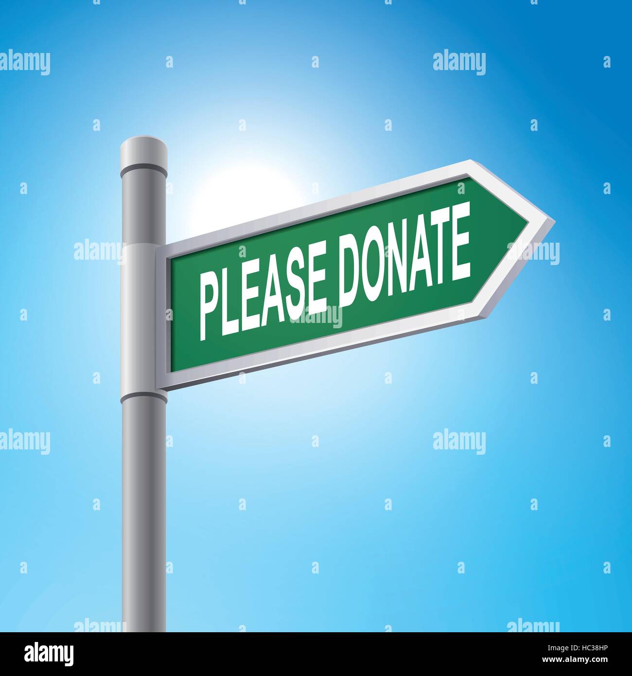 PLEASE DONATE stock illustration. Illustration of donate - 86670203