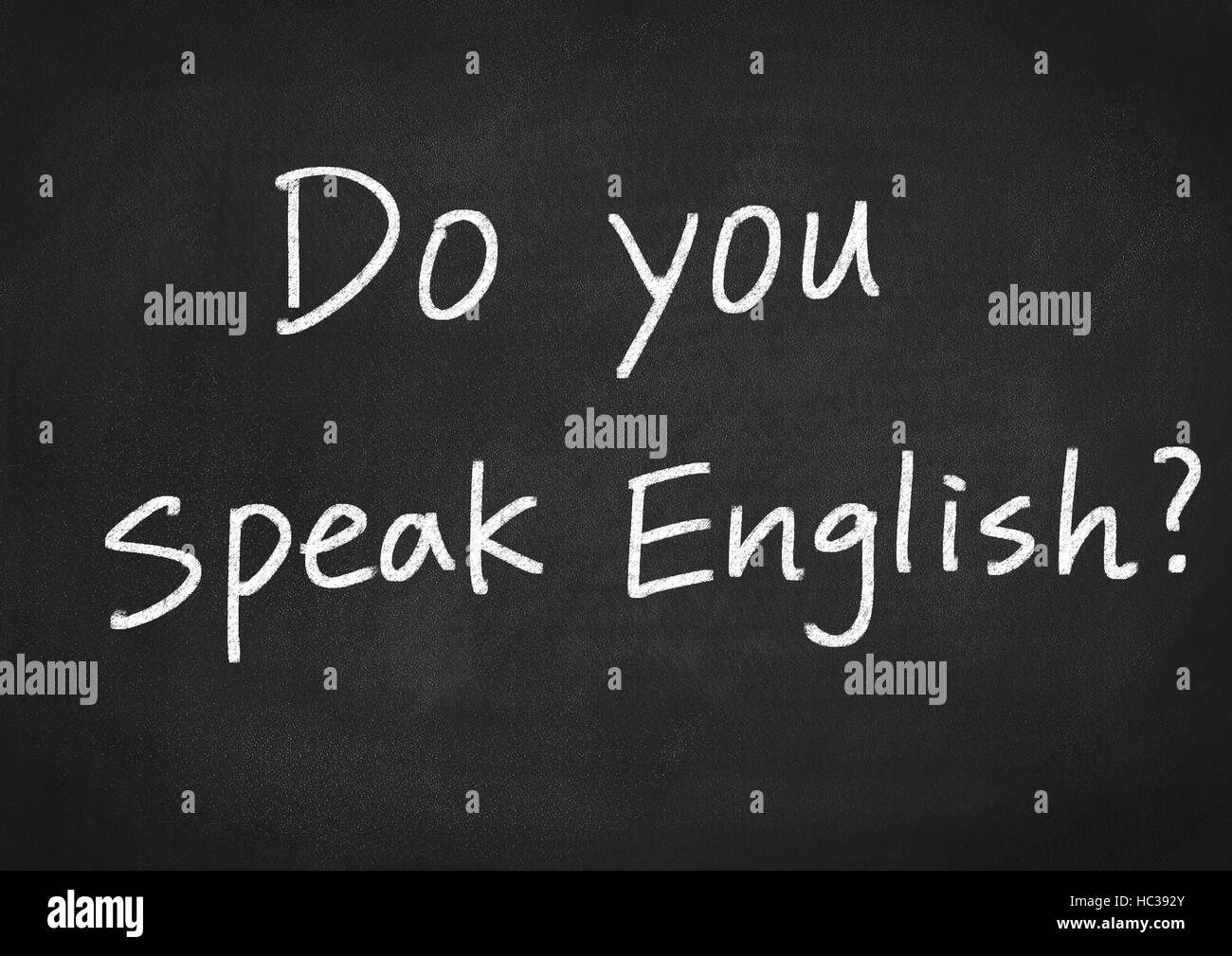 Do you speak English? Stock Photo