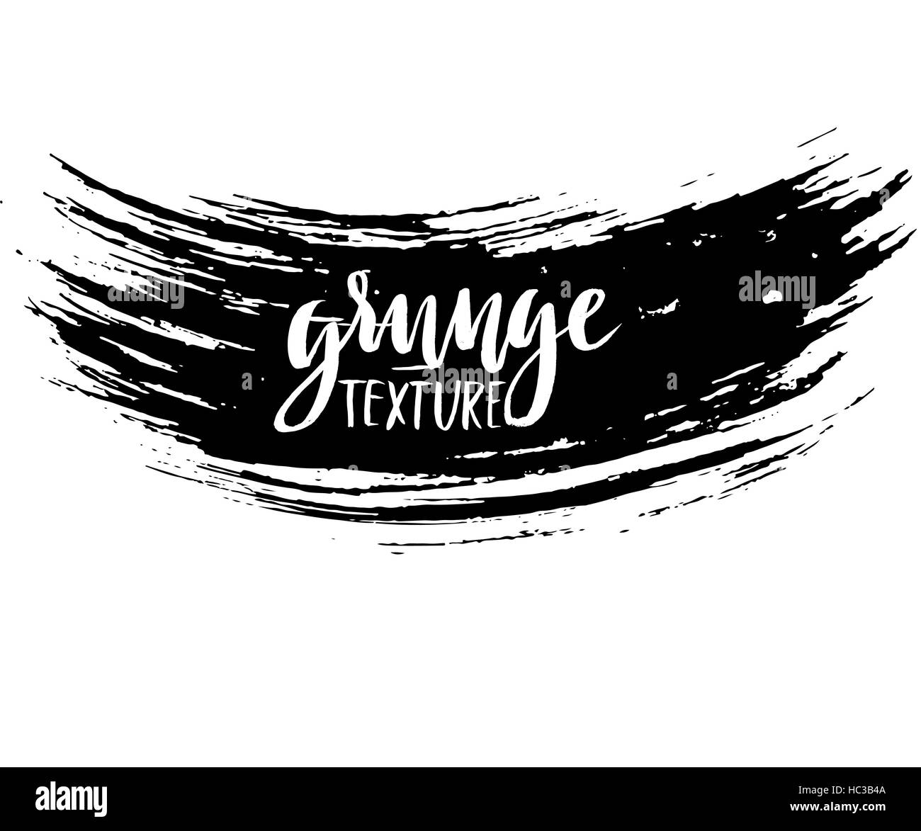 Black ink vector brush strokes isolated on white background. Vector ...