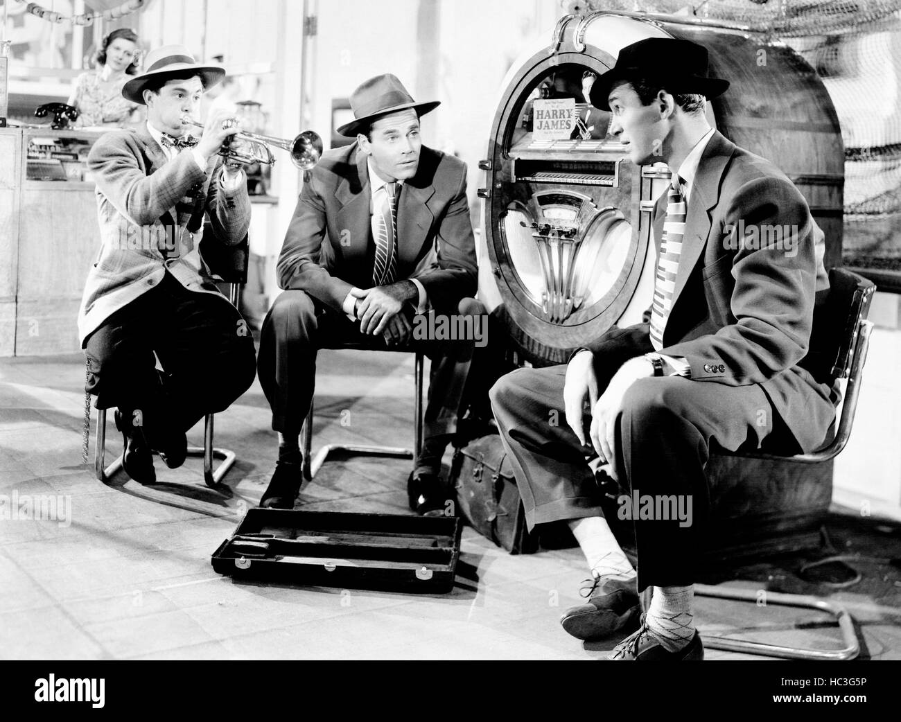 ON OUR MERRY WAY, from left: Carl Switzer, Henry Fonda, Harry James (in ...