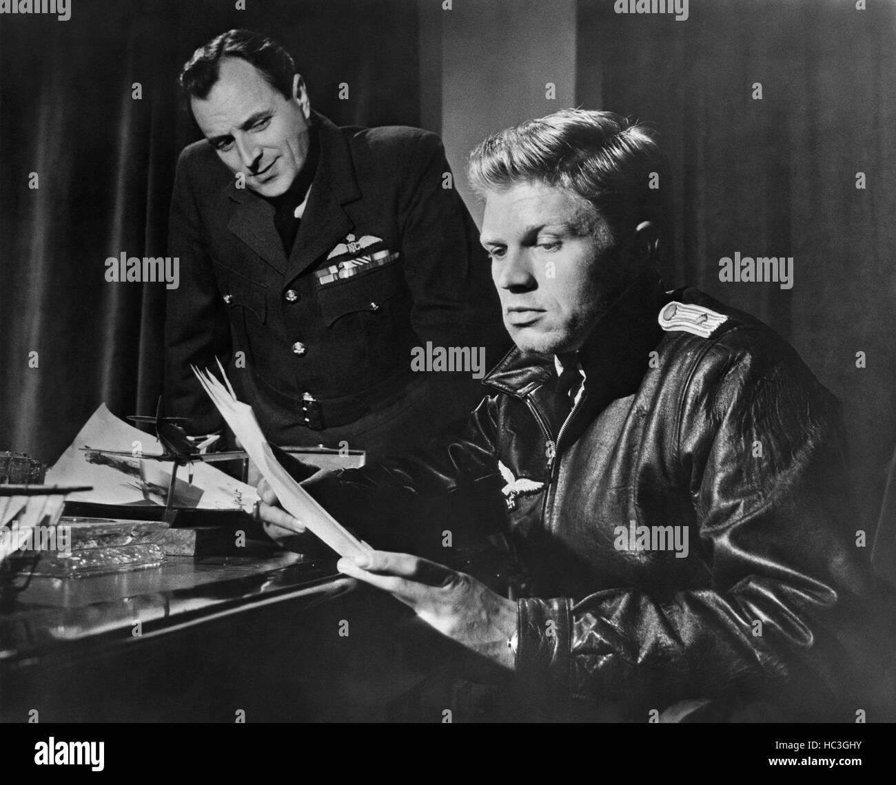 THE ONE THAT GOT AWAY, Michael Goodliffe, Hardy Kruger, 1957 Stock