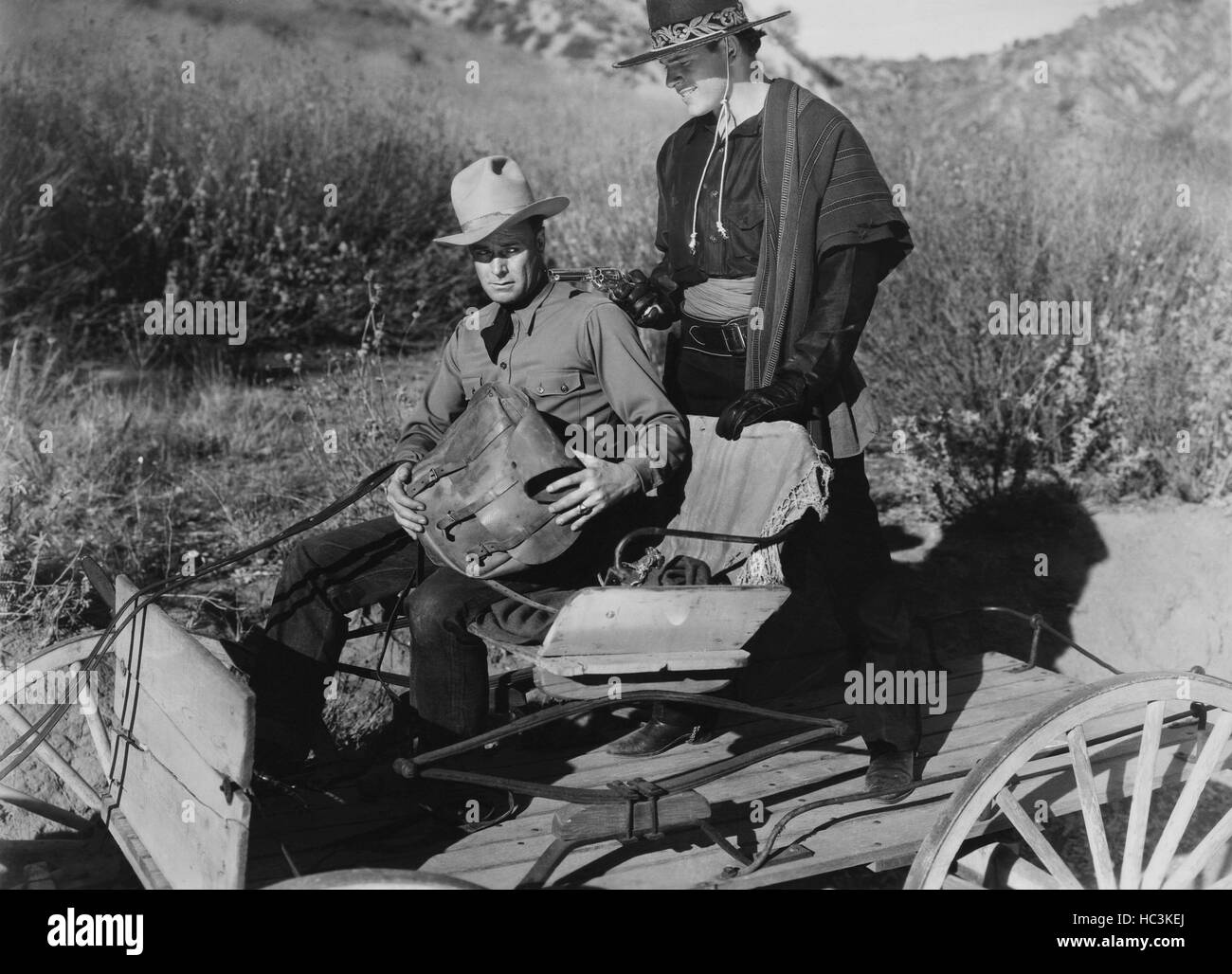 THE PECOS KID, from left Hal Taliaferro (aka, Wally Wales), Fred