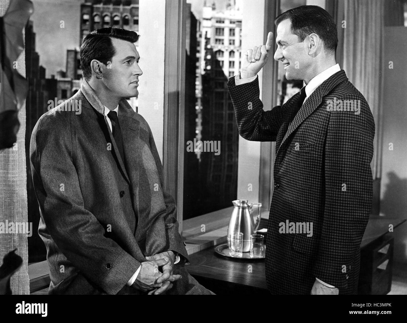PILLOW TALK, Rock Hudson, Tony Randall, 1959. Stock Photo