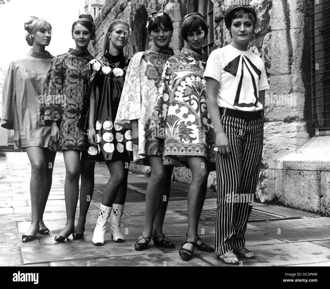 PRIVILEGE, models wearing the clothing designs by Vanessa Clarke, 1967 ...