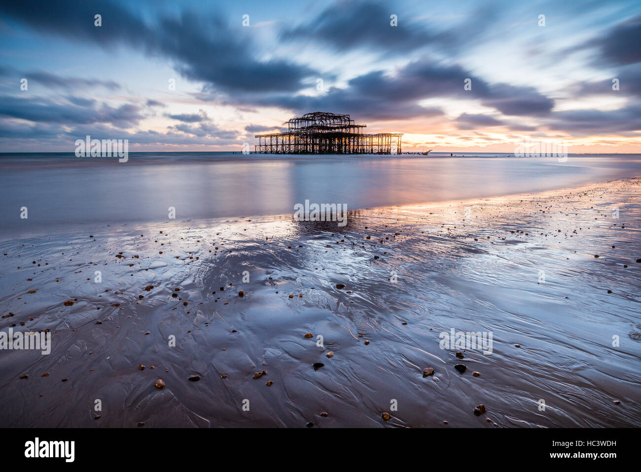 Brighton West Pier, East Sussex, England UK Stock Photo