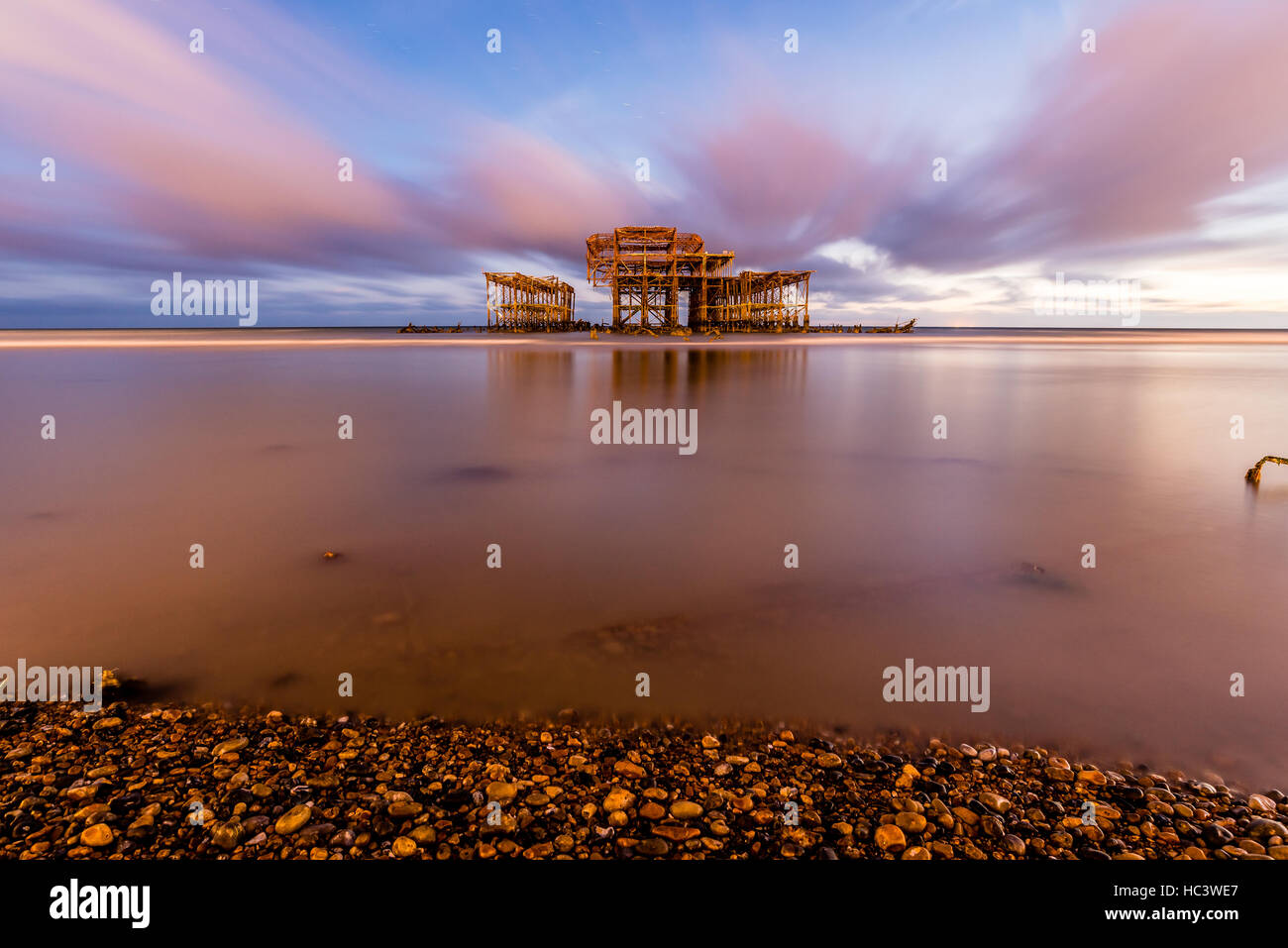 Brighton West Pier, East Sussex, England UK Stock Photo