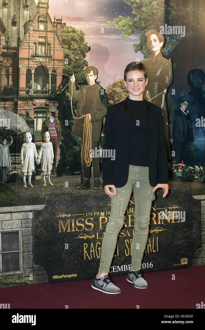 Rome Italy 6th Dec 16 Beatrice Bebe Vio Attends The Miss Peregrine S Home For Peculiar Children