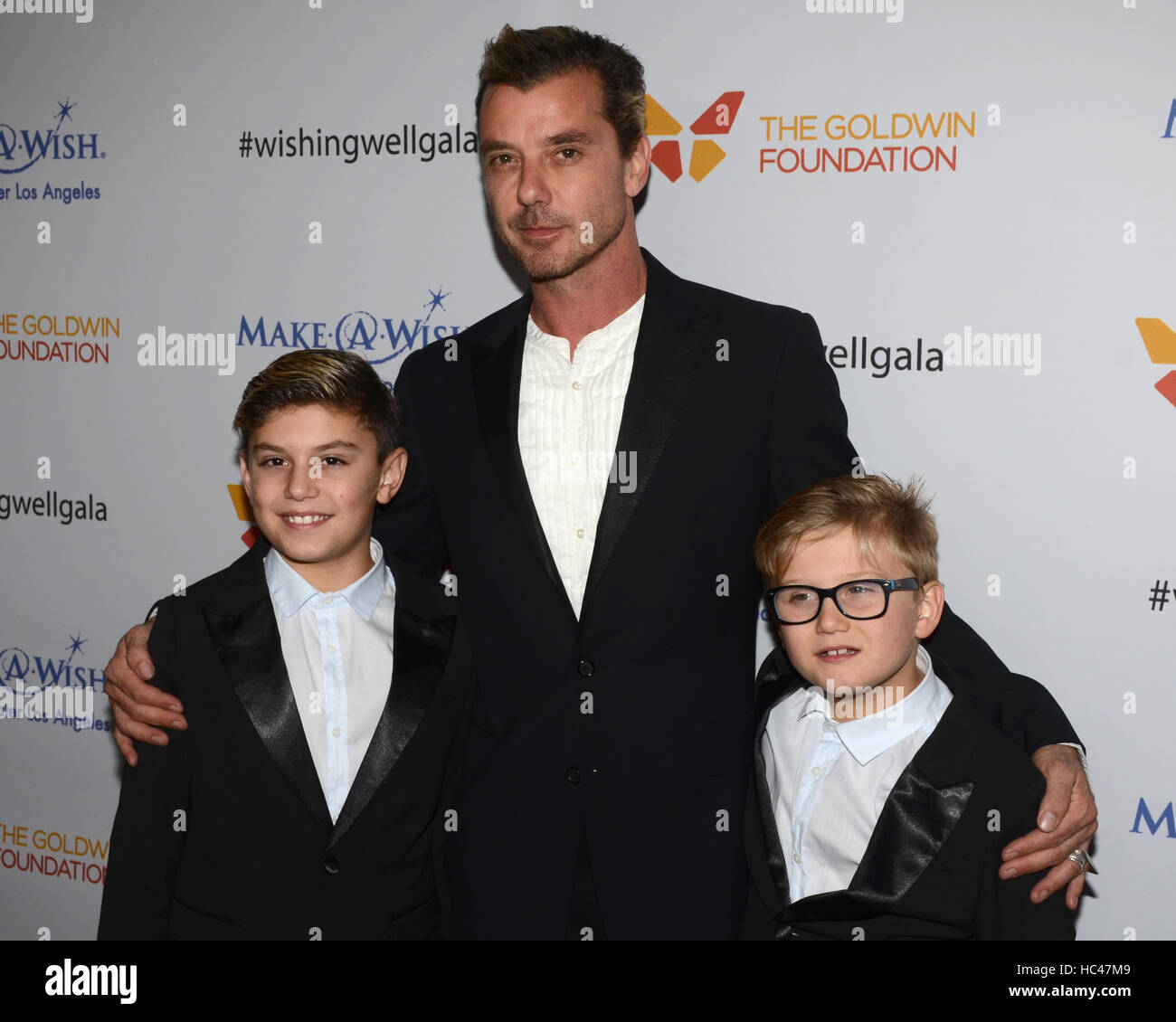 Hollywood, USA. 07th Dec, 2016. Kingston Rossdale, Gavin Rossdale and Zuma Rossdale attends the 4th Annual Wishing Well Winter Gala on December 07, 2016 at The Hollywood Palladium in Los Angeles, California. Credit:  The Photo Access/Alamy Live News Stock Photo