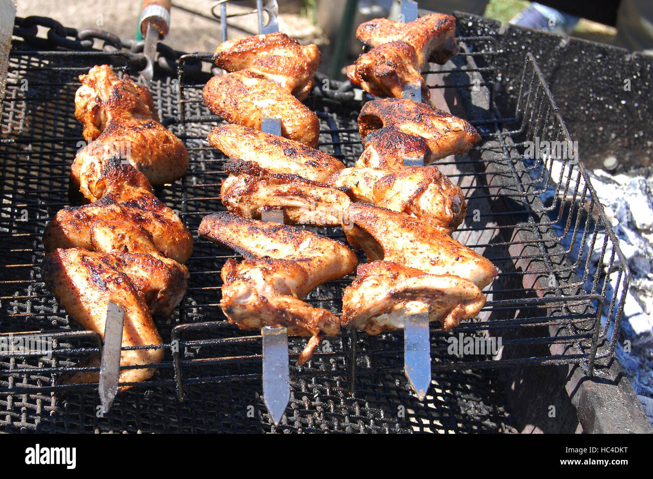 Marinated, fried with a crispy golden crust fried chicken wings on the