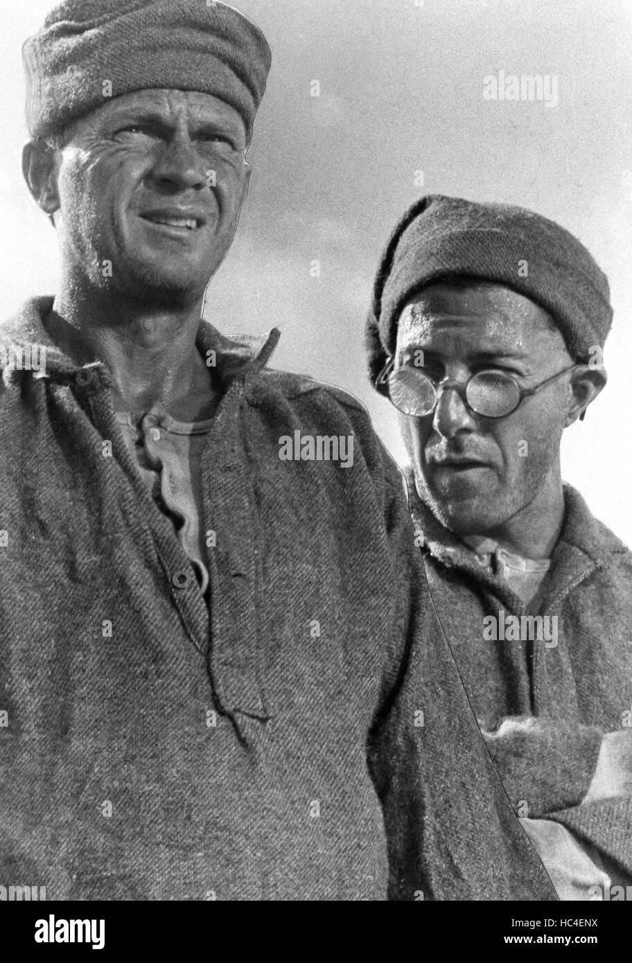 PAPILLON, Steve McQueen, Dustin Hoffman, 1973 Stock Photo Alamy