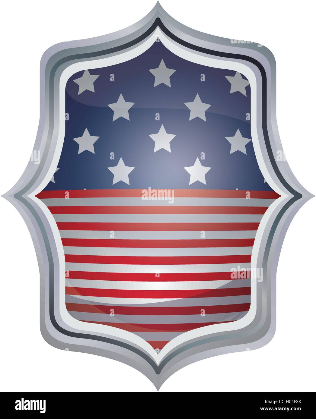 Usa flag inside frame icon. United nation us country and american ...