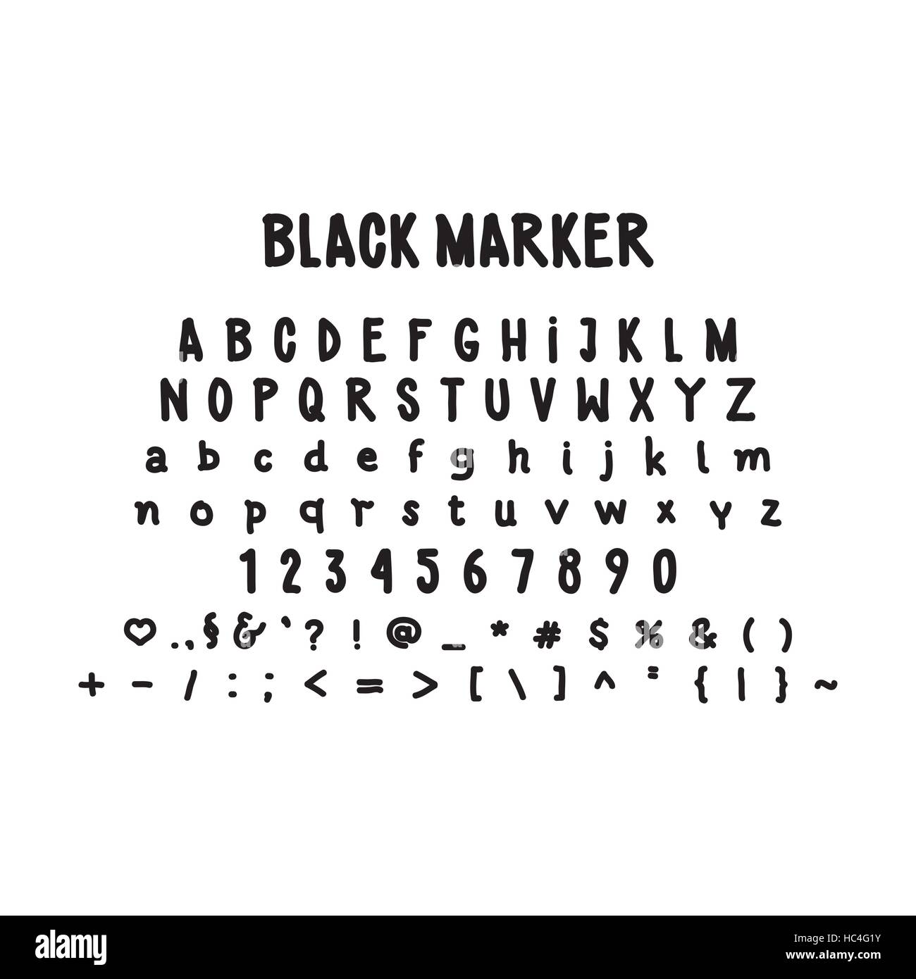 Marker Font