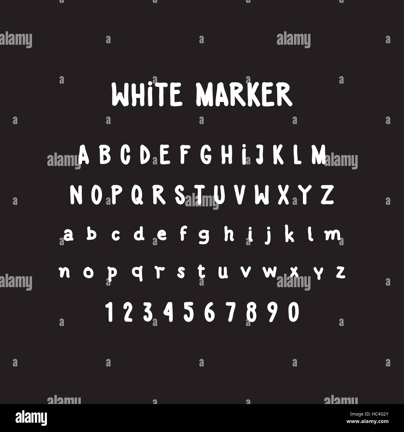 Hand written font hi-res stock photography and images - Alamy