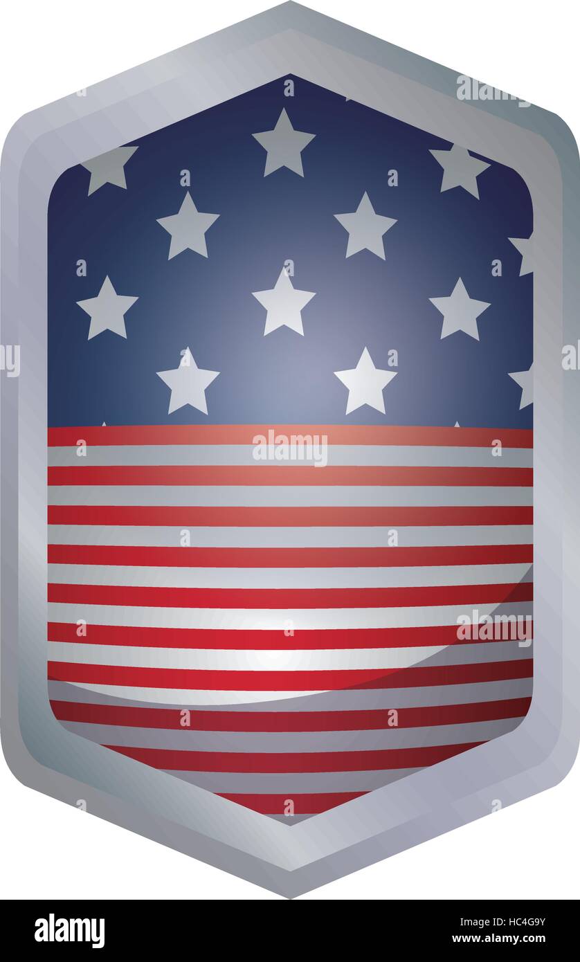 Usa flag inside frame icon. United nation us country and american ...