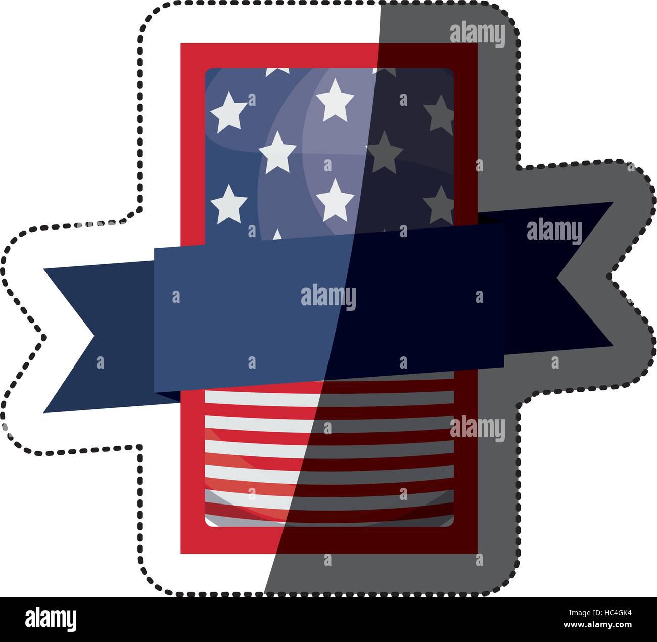Usa flag inside frame icon. United nation us country and american ...