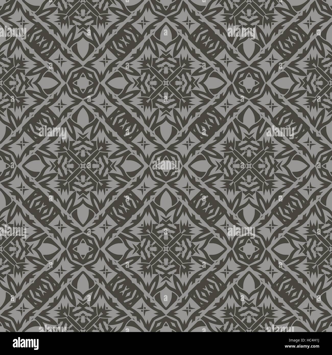Grey Ornamental Seamless Line Pattern Stock Vector Image & Art Alamy