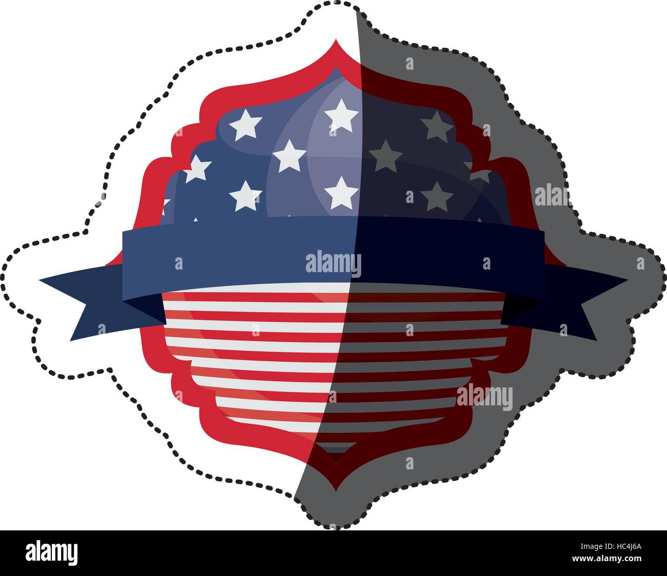 Usa flag inside frame icon. United nation us country and american ...
