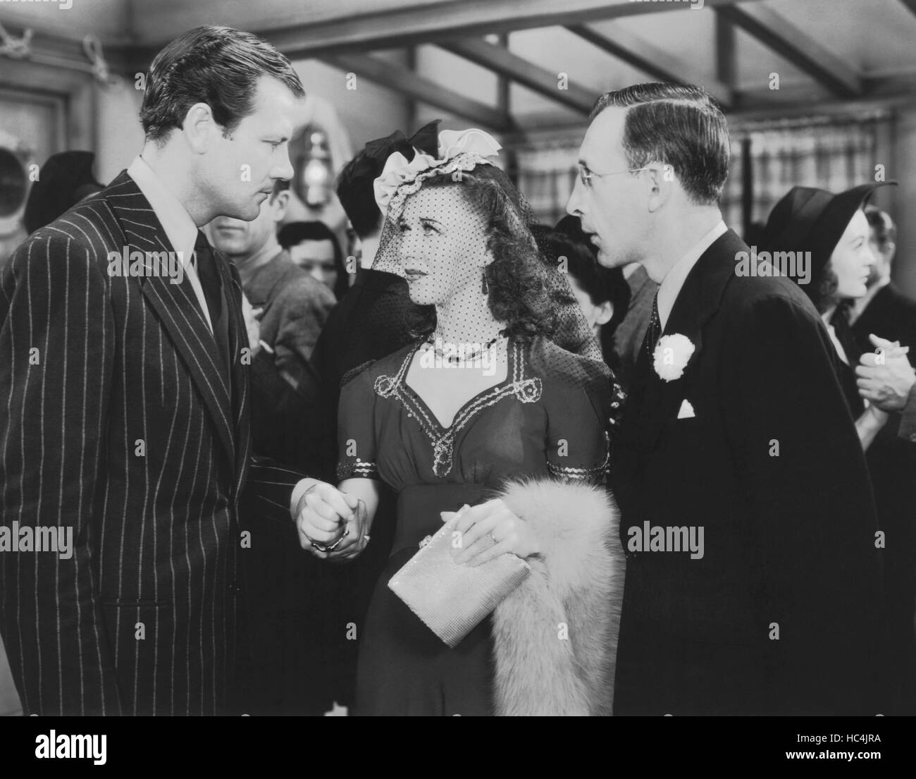 PRIMROSE PATH, from left Joel McCrea, Ginger Rogers, Charles Lane