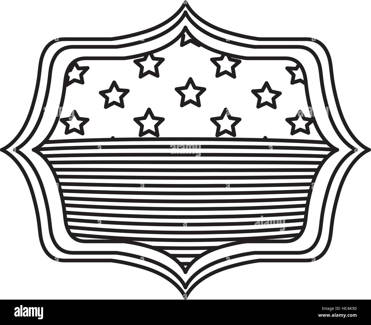 Usa flag inside frame icon. United nation us country and american ...