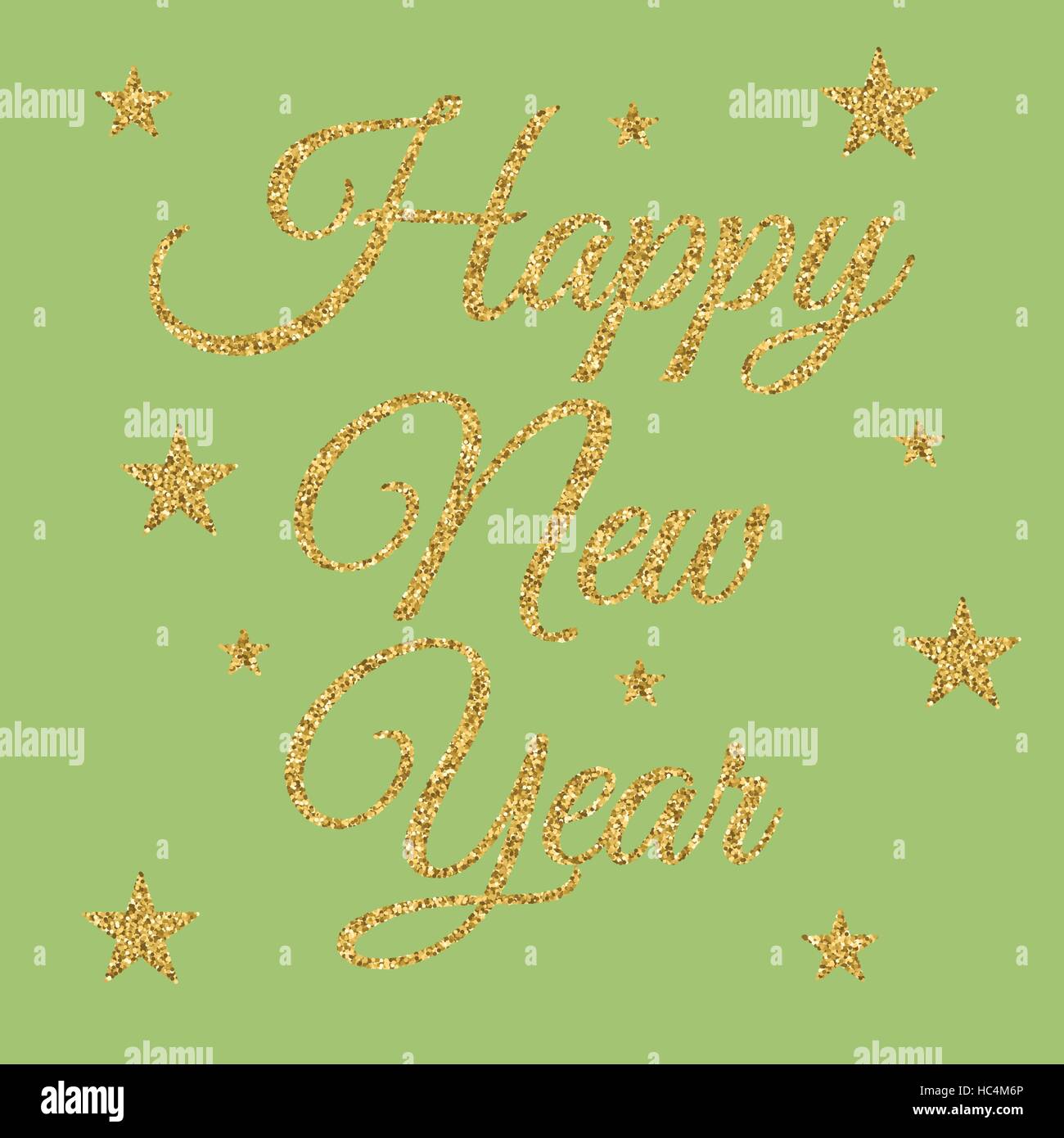 Vector illustration of gold happy new year Stock Vector Image & Art - Alamy