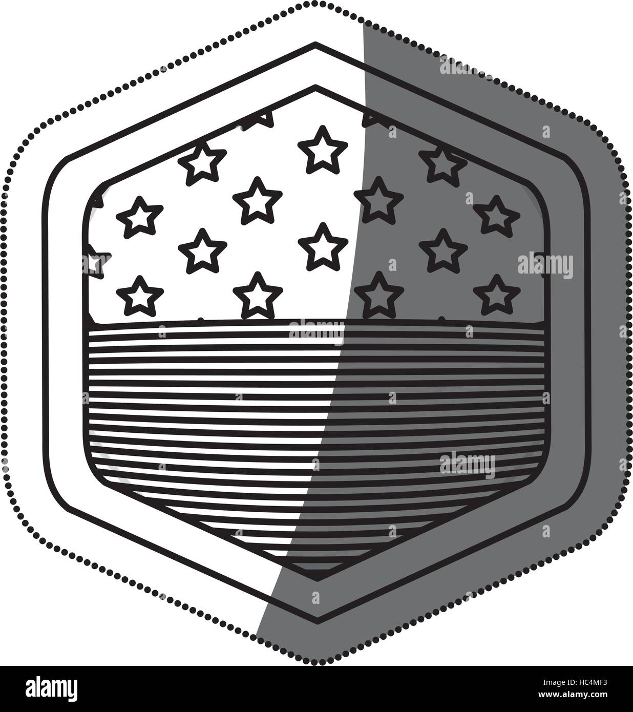 Usa flag inside frame icon. United nation us country and american ...
