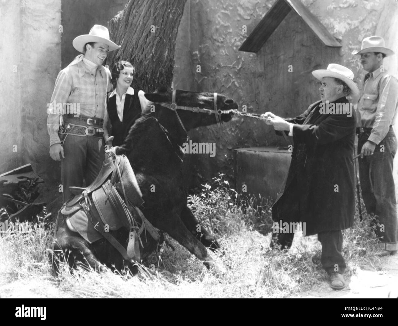 RIDE HIM, COWBOY, John Wayne, Ruth Hall, 1932 Stock Photo Alamy