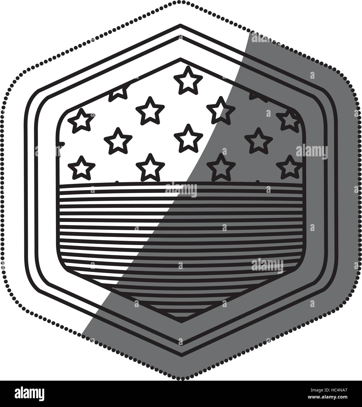 Usa flag inside frame icon. United nation us country and american ...