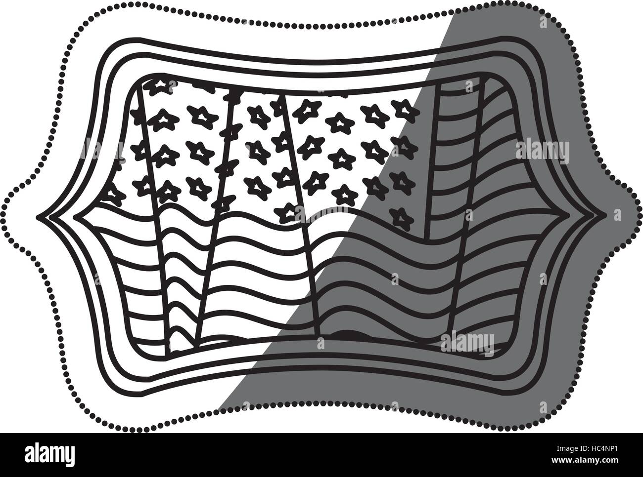 Usa flag inside frame icon. United nation us country and american ...