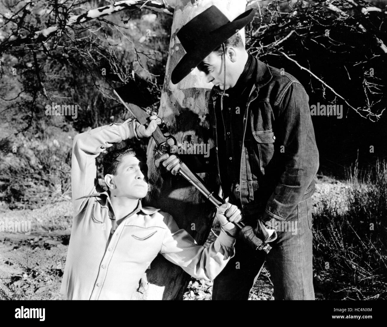 RIDERS OF THE SAGE, Bob Steele, Jimmy Aubrey, 1939 Stock Photo Alamy